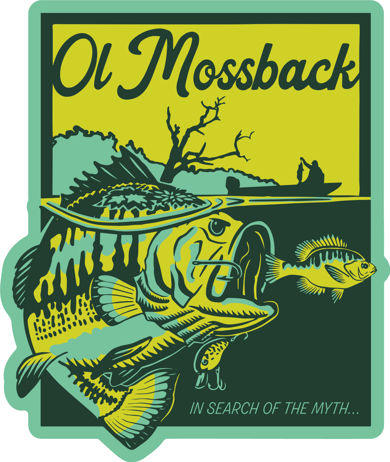 Ol Mossback Sticker